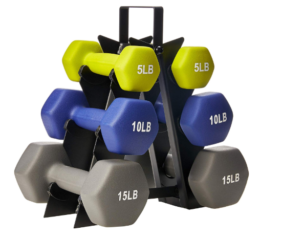 Neoprene Dumbbell Pairs and Sets with Stands-image