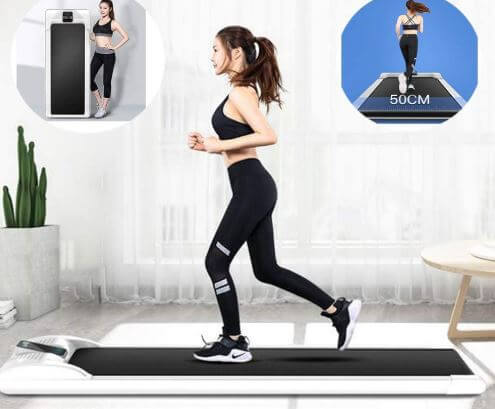 Sunny Health & Fitness Electric Slim Folding Running Treadmill-image