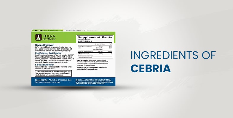 Ingredients Of Cebria